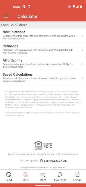 First Harrison Mortgage Screenshot 1