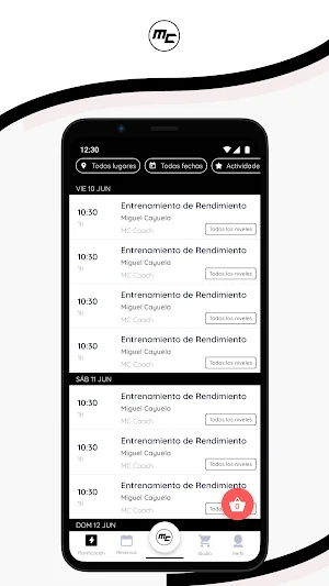 MC Coach App Screenshot 1