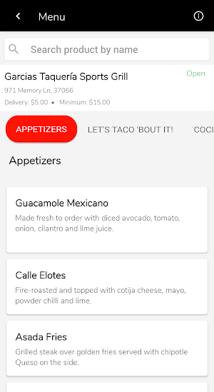 Garcias Taquería Sports Grill Screenshot 1