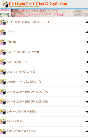 Ngôn Tình HE Top 70 Tuyển Chọn Phần 1/5 Screenshot 2