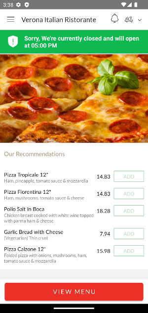 Verona Italian Ristorante Screenshot 1