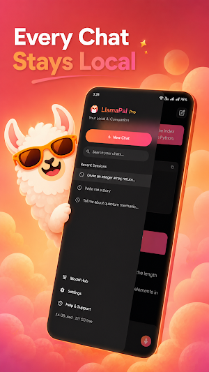 LlamaPal - Private Offline AI Screenshot 0