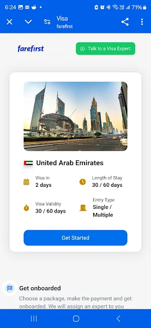 FareFirst Visas Screenshot 2