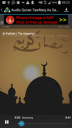 Audio Quran Tawfeeq As Sayegh Screenshot 2