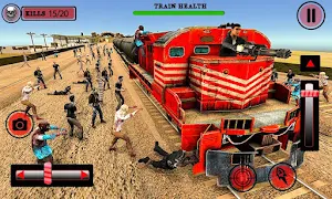 US Army Train Shooting The Walking Zombie Game Screenshot 3