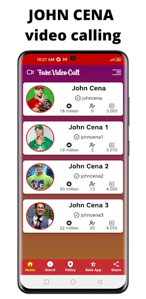 John Cena video calling Screenshot 2