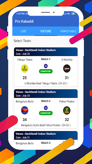 Live Pro kabaddi Match and Dp Maker Season 8 2021 Screenshot 3