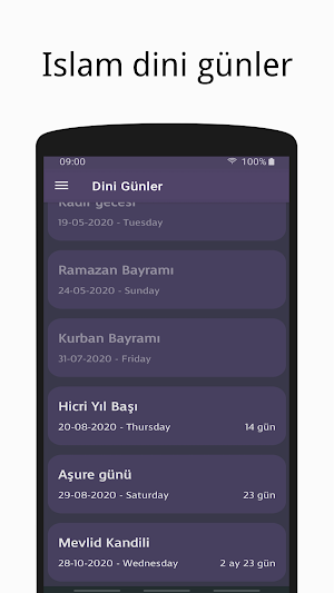 Namaz Vaxtları Azerbaijan - Ezan, Dualar,  Kuran Screenshot 2