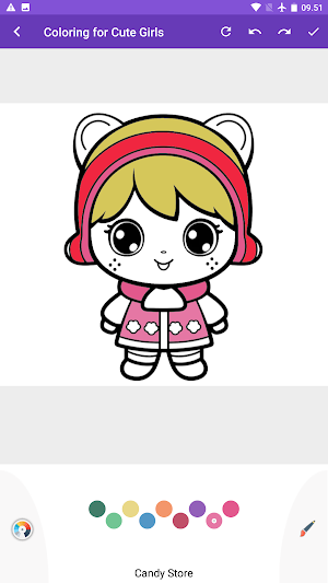 Coloring for cute girls Screenshot 3