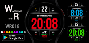 WR 018 Digital Watch Face Screenshot 0