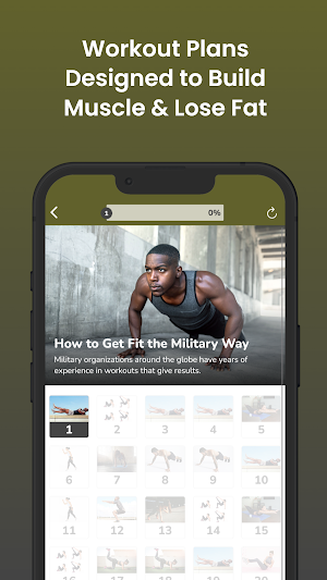 Military Style Fitness Workout Screenshot 2