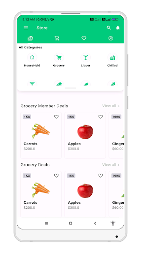 Grocery App Screenshot 0