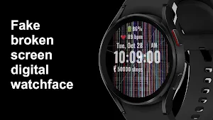 Broken Screen Watch Face Screenshot 0