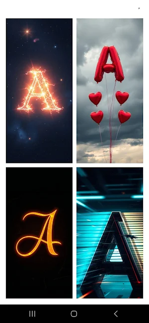 A Letter Wallpapers 4k Screenshot 3