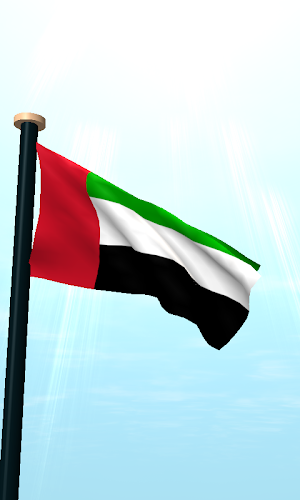 UAE Flag 3D Live Wallpaper Screenshot 1
