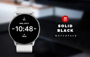 Solid Black Watch Face Screenshot 0