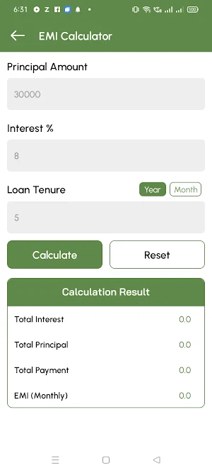 LoanPal - Loan EMI Calculator Screenshot 2
