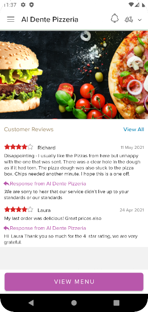 Al Dente Pizzeria Screenshot 1