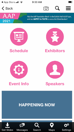 AAP Annual Meeting Screenshot 2