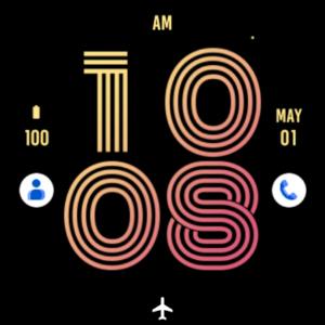 Beauty Peach Watch Face Screenshot 3
