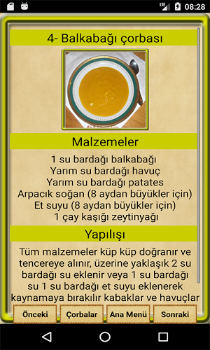 Bebekler İçin Yemek Tarifleri Screenshot 3