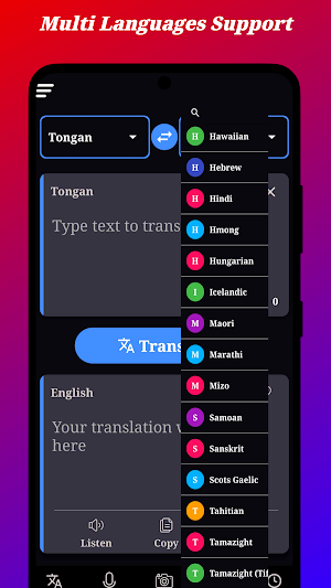 Tongan Translator Screenshot 1
