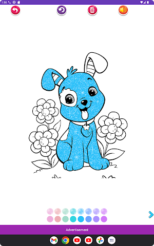 Puppy Dog Coloring Game Screenshot 1