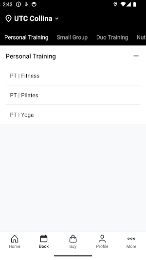 UTC-UrbanTrainingClub Screenshot 1