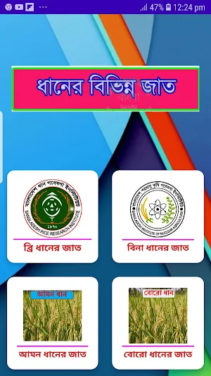 ধানের জাত ~ Rice Varieties Screenshot 0