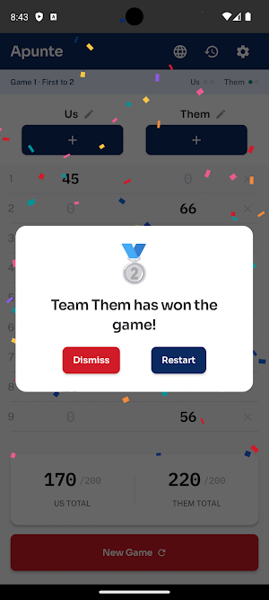 Domino Apuntame - Scorekeeper Screenshot 1