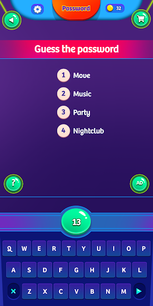 Password Game - Guess with One Word Clues Screenshot 2