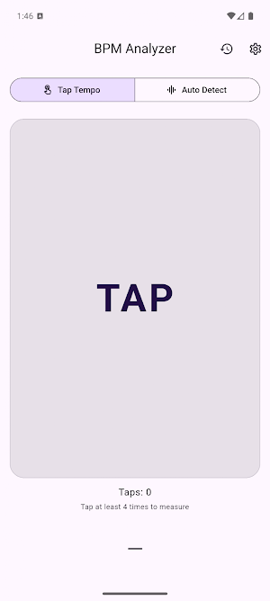 BPM Analyzer - Tap Tempo Screenshot 0