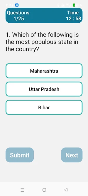 Indian Economy Quiz Screenshot 1