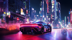 Futuristic Car Racing Games 3D Screenshot 1