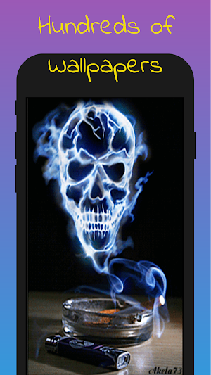 4D Live Wallpaper Skull Screenshot 1