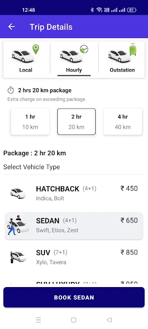 Kriyon Vaganam - Taxi Booking Screenshot 3