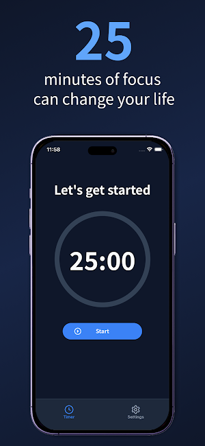 pomo - Pomodoro Focus Timer Screenshot 0
