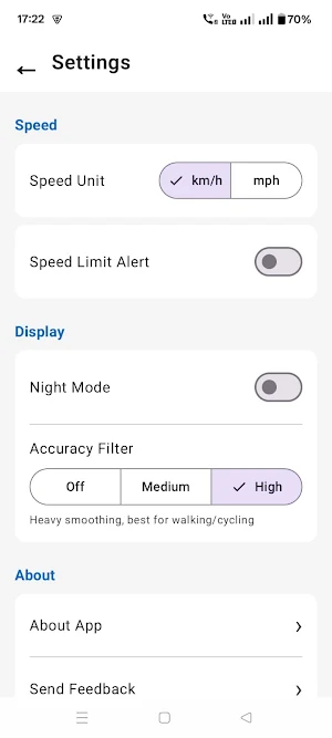GPS Live Speedometer Screenshot 2