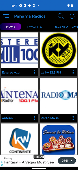 Panama Radio + Recorder Screenshot 2