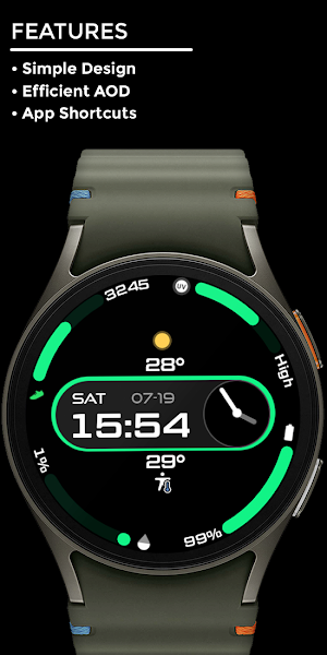 Night 02D - watch face Screenshot 1