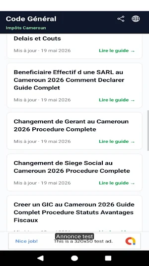 Code General des Impots Screenshot 0