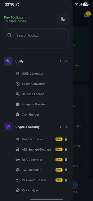 DevToolbox Screenshot 1