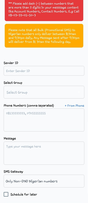 BULK SMS NG Screenshot 3