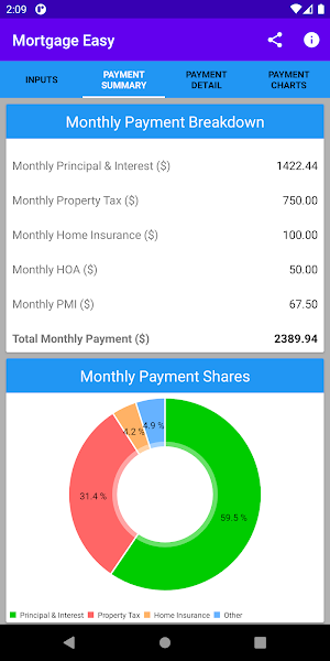 Mortgage Easy Screenshot 1