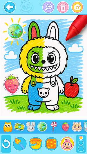 Labubu Coloring Games for Kids Screenshot 0