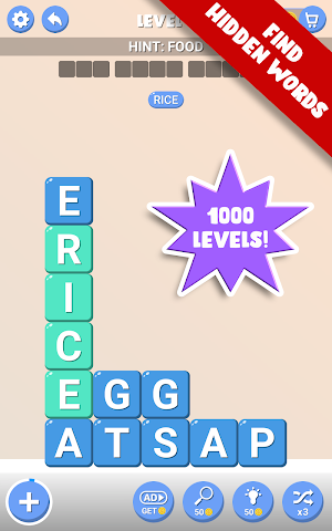 Word Blocks : Search & Find Words Screenshot 1