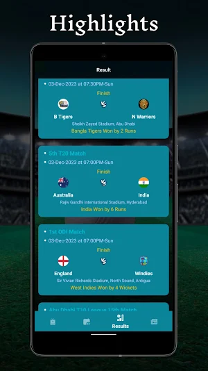 Live Cricket TV Score Screenshot 1