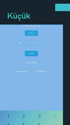 Sayı Tahmini Oyunu Screenshot 0