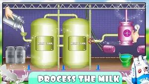 Dairy Farm Milk Factory: Cow Milking & Farming Screenshot 0