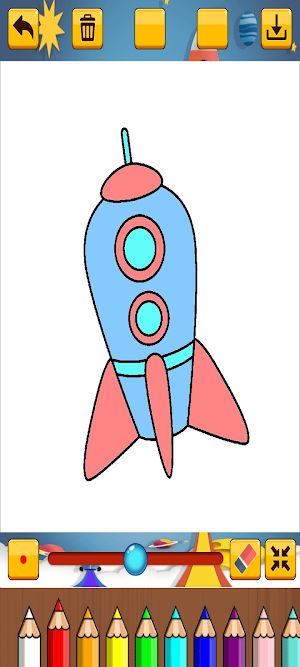 Rocket Coloring Screenshot 2